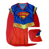 Fantasia Infantil Super Girl Com Capa