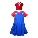 Fantasia Infantil Super Mario Bros Feminina