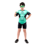 Fantasia Lanterna Verde Curto Infantil -