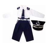 Fantasia Marinheiro Infantil Conjunto Calça Camisa Quepe