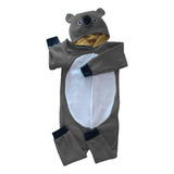 Fantasia Pijama Kigurum Soft Coala Cinza - Infantil