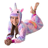 Fantasia Pijama Unicórnio Infantil Kigurumi -