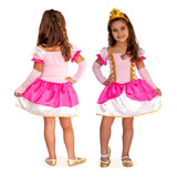 Fantasia Princesa Aurora Peach (com Luvas