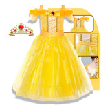 Fantasia Princesa Bela E A Fera Vestido Disney Luxo Infantil