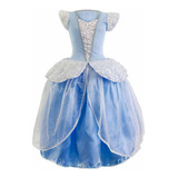 Fantasia Princesa Cinderela Adulto De Luxo C/ Tiara Envio24h