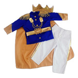 Fantasia Principe Realeza Azul Royal Infantil