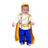 Fantasia Principe Realeza Branco Azul Royal Infantil