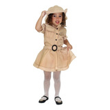 Fantasia Safari Caçador Feminino Infantil 