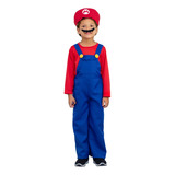 Fantasia Super Mario Bros Longo Infantil