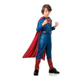 Fantasia Superman Infantil Luxo C Músculo,
