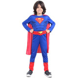 Fantasia Superman Infantil Standart Super Homem