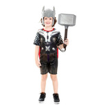 Fantasia Thor Guerra Infinita Infantil Com Mascara E Martelo