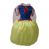 Fantasia Vestido Branca De Neve Infantil