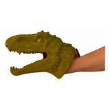 Fantoche Cabeça Tiranossauro Rex Luva Mão Brinquedo Infantil