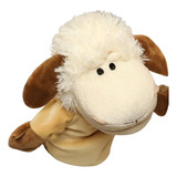 Fantoche Ovelha Boneco Pelúcia De Mão Teatro Animais 25cm