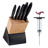 Faqueiro Plenus 6 Pçs+ Injetor Temperos Churrasco Tramontina