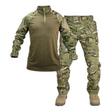 Farda Calça 911 + Camisa Combat Shirt Forhonor Multicam