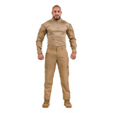 Farda Camuflada E Lisa Tática Combat Shirt Reforçada Militar