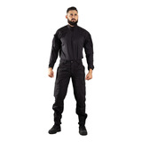 Farda Militar Preta Airsoft Reforçada Em Rip Stop Use Tático