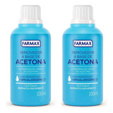 Farmax Acetona Removedor De Esmalte Hidratante 100ml 2 Unidades