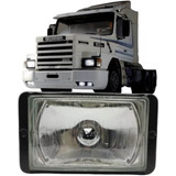 Farol Auxiliar P/scania T112 T113 155x90mm Carcaça Preta