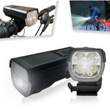 Farol Bike 4 Led 20.000 Lumens Recarregável Lanterna Solar