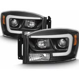 Farol Black Led Dodge Ram 2500