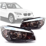 Farol Bmw X1 10 11 12 13 Sem Xenon Sem Projetor Friso Branco