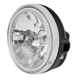 Farol Completo Ybr 2006 2007 2008 Carcaça Preta Plasmoto