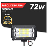 Farol De Barra Led 10~30v 72w 24 Led´s 10cm