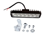 Farol De Milha Auxiliar 6 Leds 18w Off Road Moto Carro