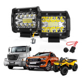 Farol De Milha Led Auxiliar 60w 4 Pol 6000 Lumens 120w O Par