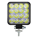 Farol De Milha Led Quadrado 10~30v 48w Jeep Troller Pick-up