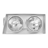 Farol L.e Caminhão Vw Titan Worker De 00/02 C/ Moldura Cinza