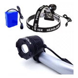 Farol Lanterna Bike Cabeça Mx-l Led T6 Zoom Regulagem Bm809