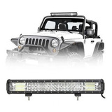 Farol Led 7d 288w 51cm Barra Milha Off Road Pick-up Jeep