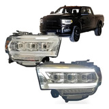 Farol Led Chrome Dodge Ram 35000 2019 2020 2021 2022 2023