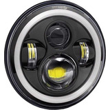 Farol Led Projetor Moto Harley Davidson Angel Eyes 7 Pol