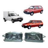 Farol Lente De Vidro Fiat Uno 1991 1992 1993 1994 1995 1996