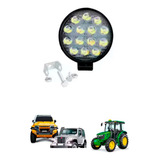 Farol Milha 14 Led 11cm 42w 12v 24v Redondo Off Road 6000k
