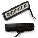 Farol Milha Auxiliar 6 Leds 18w Off Road Moto Carro