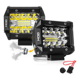 Farol Milha Led Farolete Auxiliar Para Carro Moto 120w O Par