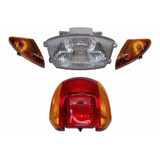 Farol + Piscas + Lanterna Traseira Honda Biz C100 Até 2005