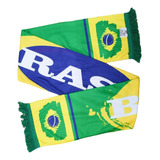 Faxia Brasil Cachecol Bandeira Verde E