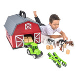 Fazendinha De Brinquedo Celeiro Com Alça Playset Poliplac