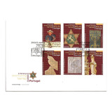 Fdc Com Cbc Portugal 2004 Série Herança Judaica 6 Selos