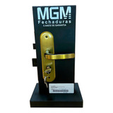 Fechadura De Porta Madeira Externa Stilo Alavanca Bronze Mgm