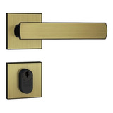 Fechadura Externa Porta Oxidado E-coat Ros. Quad 803/35 Stam