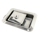 Fechadura Inox Porta Bau Maleiro Furgão Motor Home Onibus