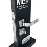 Fechadura Para Porta Banheiro Wc Modena Cromado Mgm_a